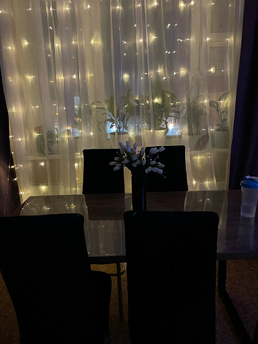 Стол Эльпатия 130 дуб велингтон / черный матовый фото покупателя 4