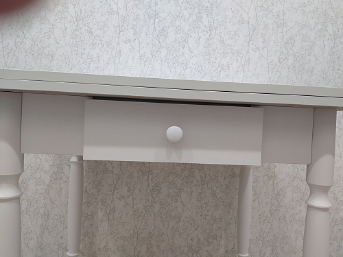 Стол Брентон с ящиком белый фото покупателя 18