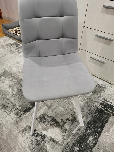 Стул на металлокаркасе Чилли К черный / зеленый фото покупателя 265