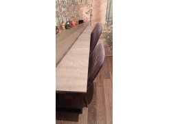 Стол Лота Лофт 140 25 мм черный матовый / бетон фото покупателя 611