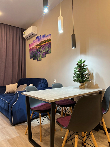 Деревянный стол Лота Лофт 120х75 белый матовый / дуб крафт золотой фото покупателя 815