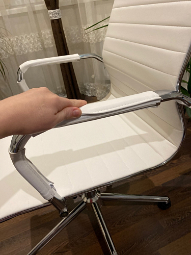 Компьютерное кресло Reus черная сетка / хром фото покупателя 15