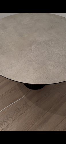 Керамический стол Барел 110 patagonoa bianco repose / черный фото покупателя 3