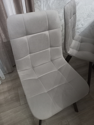 Стул на металлокаркасе Чилли синяя ткань / белый фото покупателя 908