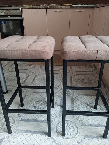 Барный стул Лофт катания лаванда / белый матовый фото покупателя 103