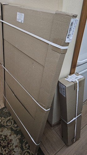 Стол Тринити Лофт 120 32 мм дуб галифакс табако / черный матовый фото покупателя 733