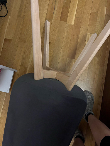 Деревянный стул Bonuss light gray / wood фото покупателя 139