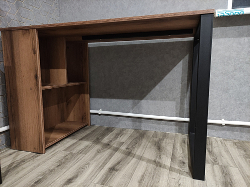 Письменный стол Битти Лофт 116х60х75 дуб вотан / черный матовый фото покупателя 92