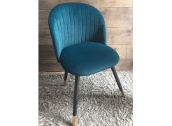 Стул на металлокаркасе Gabi 1 бежевый / черный с серебряными наконечниками фото покупателя 22