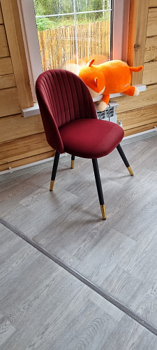 Стул на металлокаркасе Gabi 1 темно-серый / черный фото покупателя 162