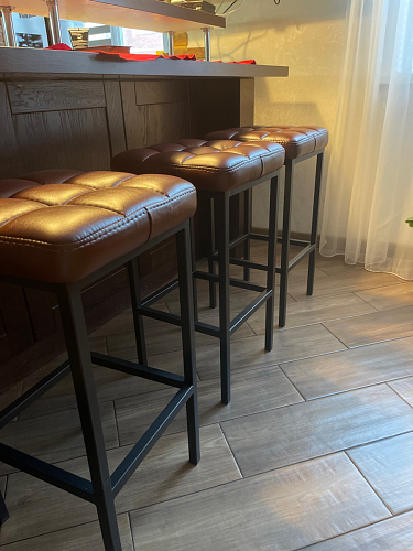 Барный стул Лофт катания лаванда / белый матовый фото покупателя 121