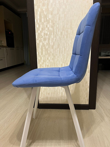 Стул на металлокаркасе Чилли К черный / зеленый фото покупателя 31