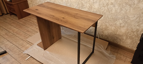 Письменный стол Челси Лофт дуб делано светлый / белый матовый фото покупателя 23