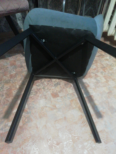 Стул на металлокаркасе Челси бежевый / черный фото покупателя 186