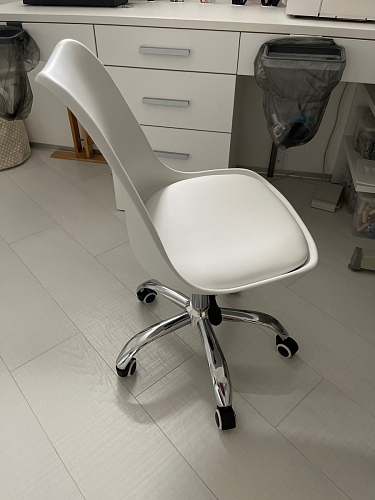 Компьютерное кресло Kolin с подушкой clear / white фото покупателя 249