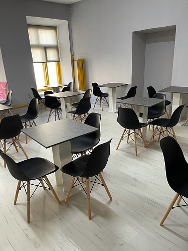 Пластиковый стул Eames PC-015 серо-голубой / дерево фото покупателя 217