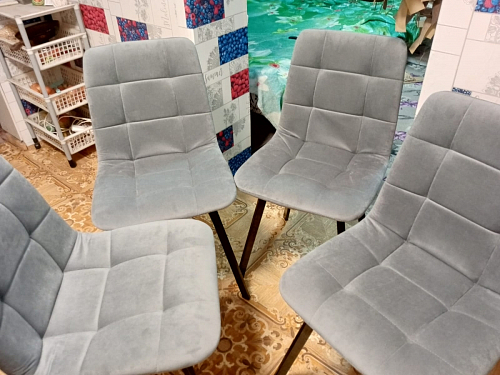 Стул на металлокаркасе Чилли зеленый / белый каркас фото покупателя 509