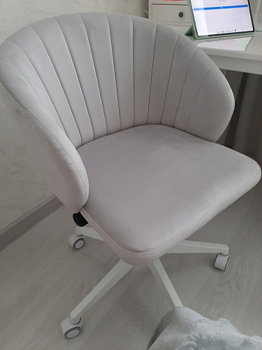 Компьютерное кресло Пард confetti silver серый / черный фото покупателя 235