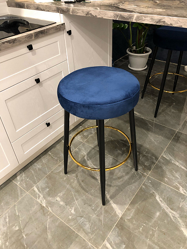 Барный стул Plato 1 dark blue фото покупателя 1