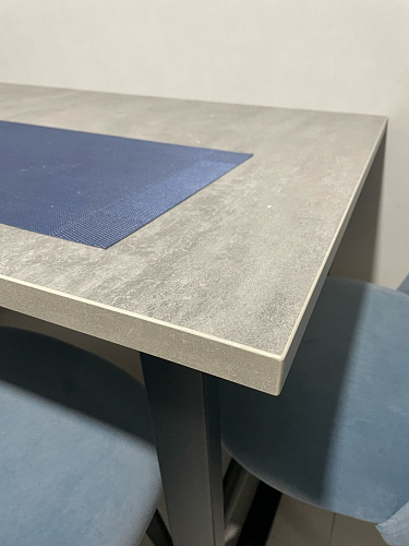 Стол Лота Лофт 140 25 мм черный матовый / бетон фото покупателя 629