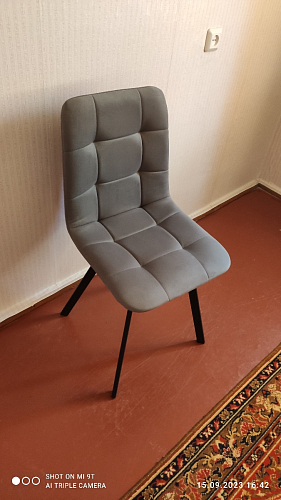 Стул на металлокаркасе Чилли бирюзовый / черный фото покупателя 660