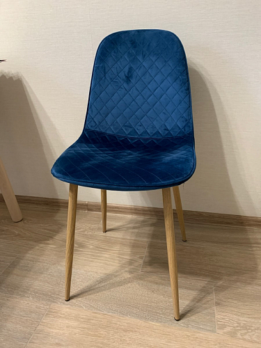 Стул на металлокаркасе Capri blue / white фото покупателя 99