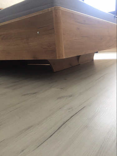 Двуспальная кровать Клауд 160х200 парящая дуб крафт золотой / антрацит фото покупателя 298