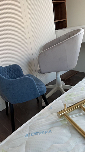 Компьютерное кресло Тибо confetti chocolate / белый фото покупателя 132