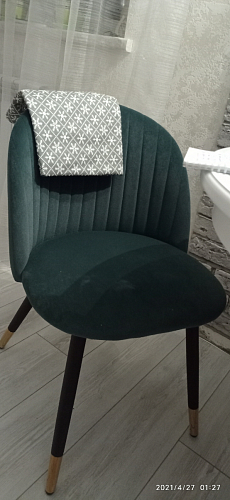 Стул на металлокаркасе Gabi 1 light purple / black фото покупателя 988