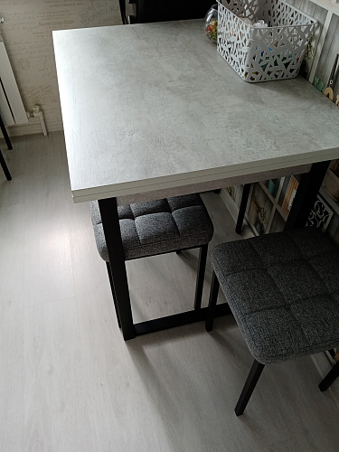 Стол Форли дуб велингтон / черный матовый фото покупателя 56