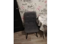 Стул на металлокаркасе Чилли светло-серый / черный фото покупателя 364