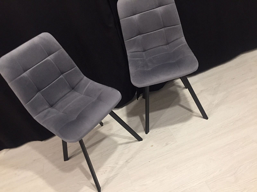 Стул на металлокаркасе Чилли зеленый / черный фото покупателя 886