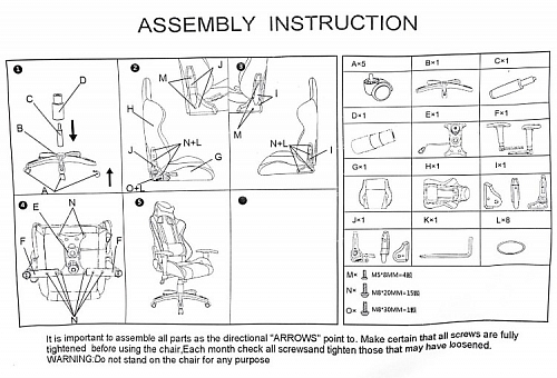 Компьютерное кресло Racer черное / бежевое фото покупателя 148