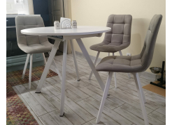 Стул на металлокаркасе Чилли светло-серый / черный фото покупателя 706