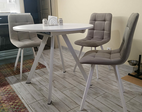 Стул на металлокаркасе Чилли К черный / зеленый фото покупателя 706