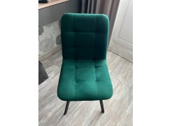 Стул на металлокаркасе Чилли синяя ткань / белый фото покупателя 176