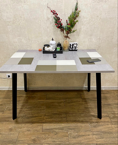 Стол раскладной Колон Лофт 120 32 мм дуб галифакс табако / черный матовый фото покупателя 189