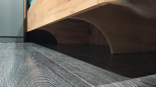 Двуспальная кровать Клауд 160х200 парящая дуб крафт золотой / антрацит фото покупателя 514