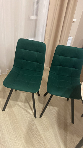 Стул на металлокаркасе Чилли синий / белый фото покупателя 1375