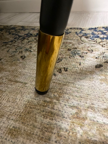 Стул на металлокаркасе Gabi 1 light purple / black / gold фото покупателя 129