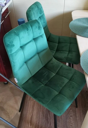 Стул на металлокаркасе Чилли синий / белый фото покупателя 880