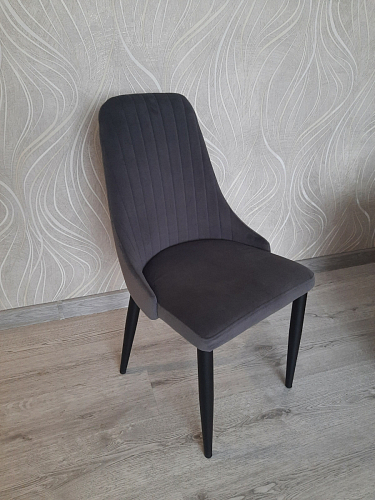 Стул на металлокаркасе Kora black / gray фото покупателя 240