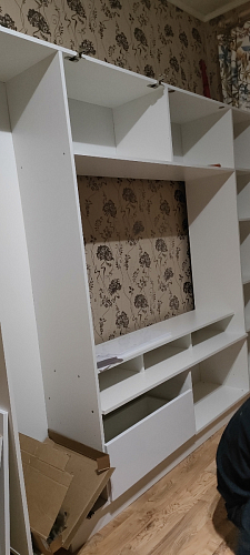 Готовая гостиная Румба белый / белый глянец  - Уцененный экземпляр фото покупателя 106