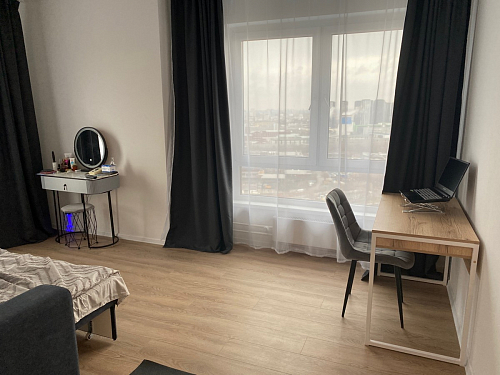 Письменный стол Леон Лофт черный матовый / дуб вотан фото покупателя 116