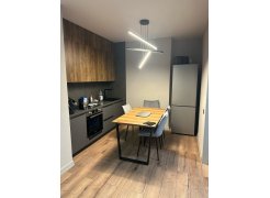 Деревянный стол Лота Лофт 120(160)х75 черный матовый / бетон светлый фото покупателя 669