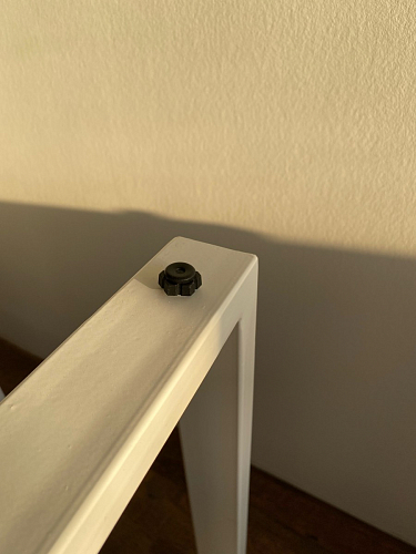 Деревянный стол Барон О 160 х 90 белая пленка шагрень / черный фото покупателя 19