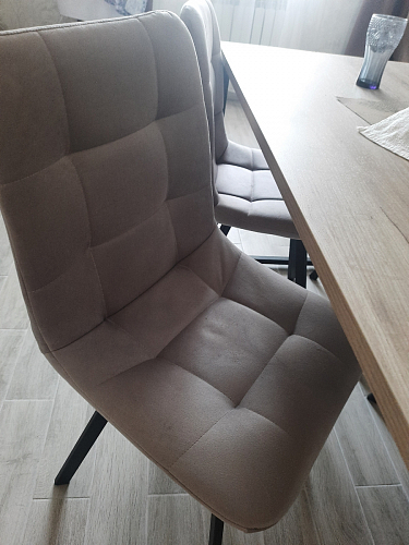 Комплект стульев Чилли 2 шт бежевый / черный фото покупателя 826