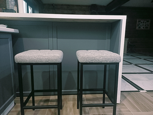 Барный стул Лофт катания минт / белый матовый фото покупателя 28