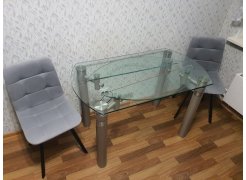 Стул на металлокаркасе Чилли светло-серый / черный фото покупателя 580