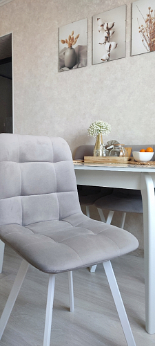 Стул на металлокаркасе Чилли К кирпичный / черный фото покупателя 456